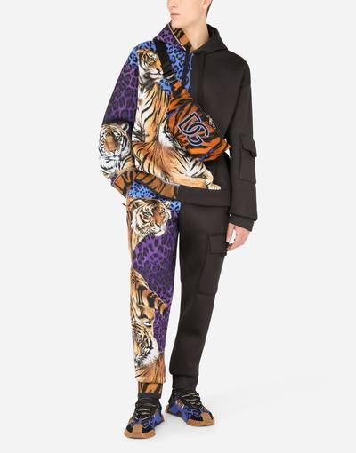 Dolce & Gabbana Tiger-print nylon belt bag outlook