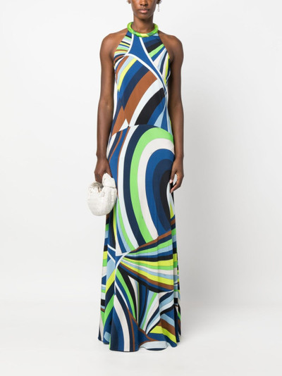 PUCCI kaleidoscopic-print silk maxi dress outlook