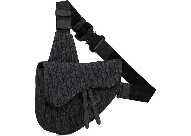 Dior Dior Saddle Bag Oblique Jacquard Black outlook