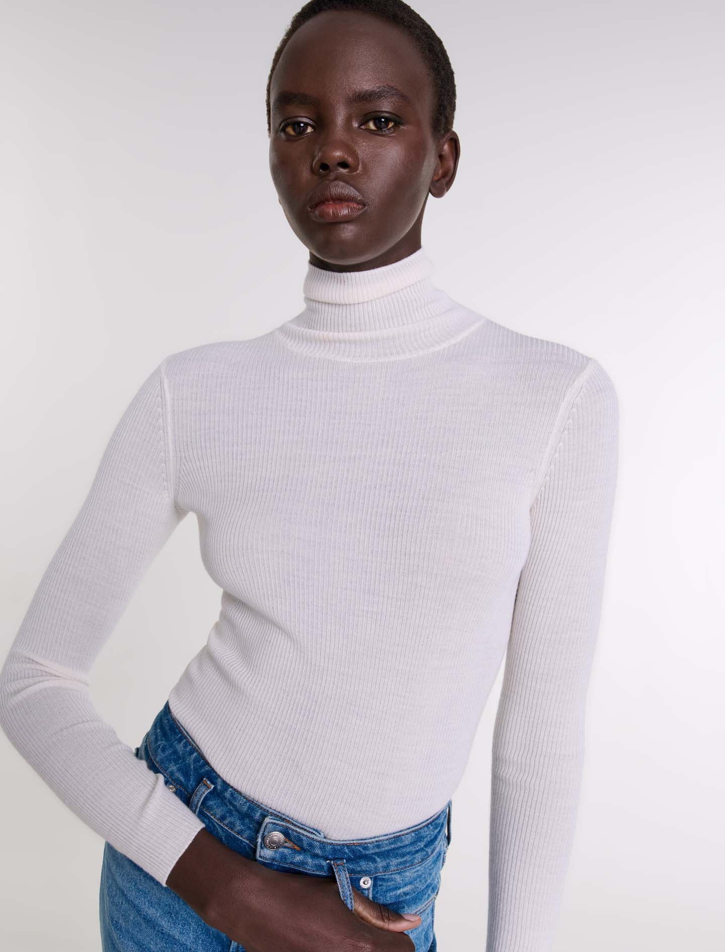 Wool and silk jumper - 5
