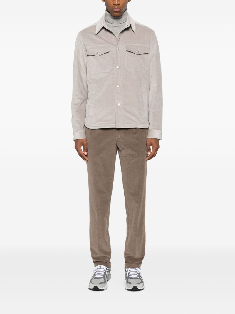 LARDINI pocket corduroy shirt jacket outlook