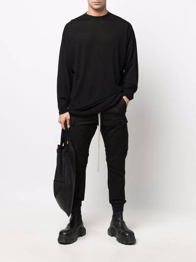 Rick Owens wool fine-knit jumper outlook