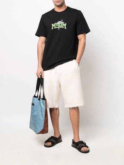 MSGM frayed-edge track shorts outlook