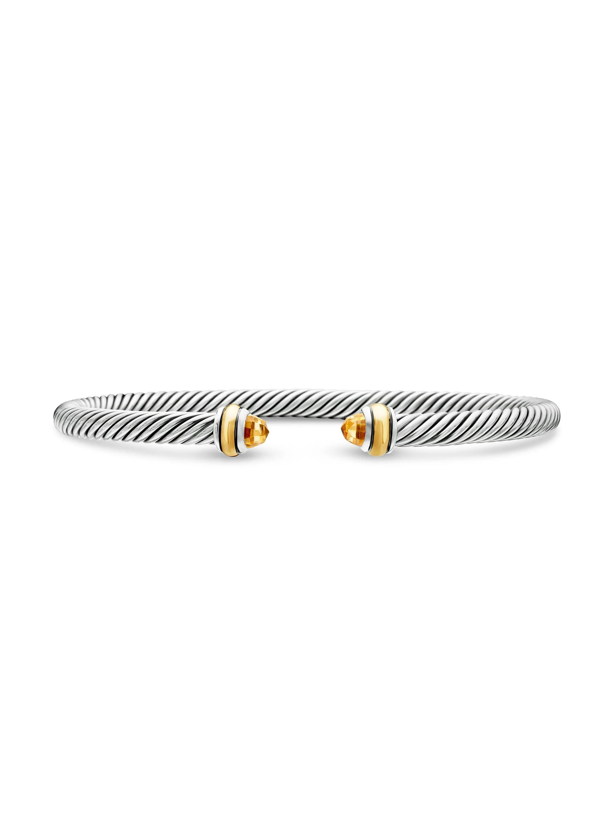 Women's Cable Classics Color Bracelet with 18K Yellow Gold - Citrine - 1