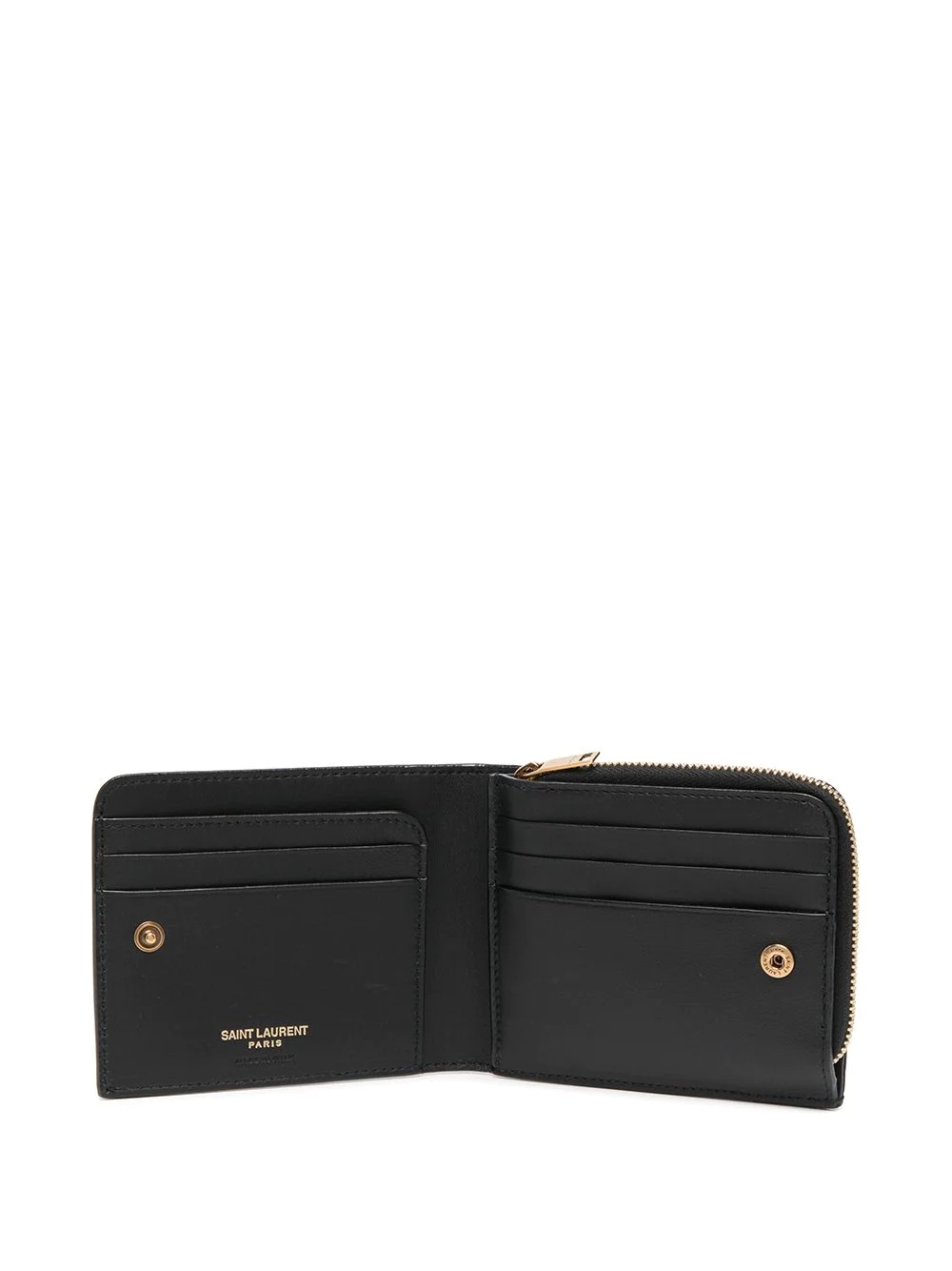 embossed YSL logo wallet - 3