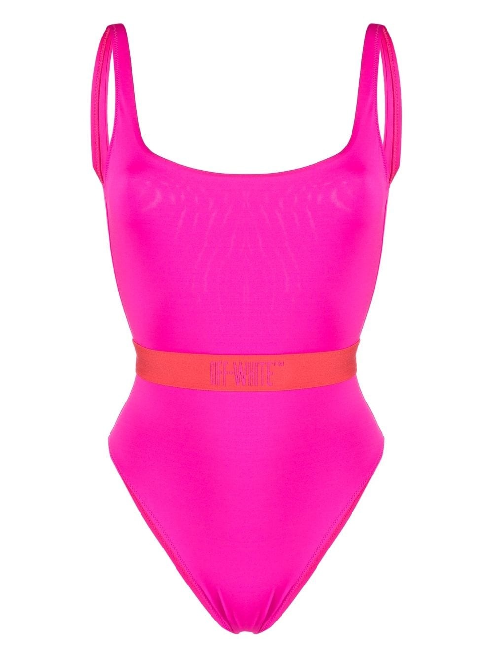 logo-strap swimsuit - 1