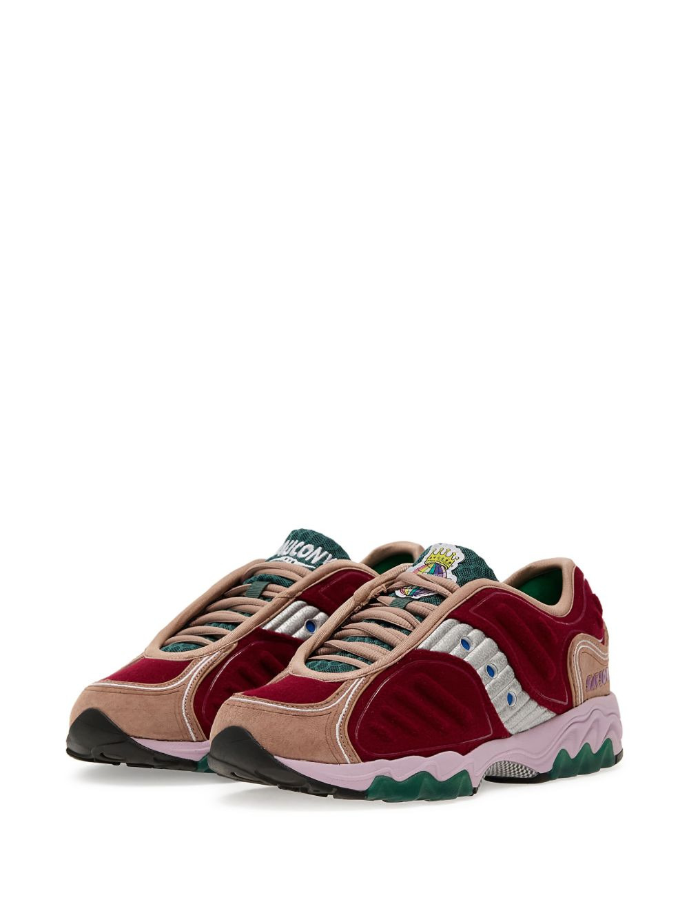 x Jae Tips Matrix "Burgundy/Tan/Multicolour" sneakers - 2