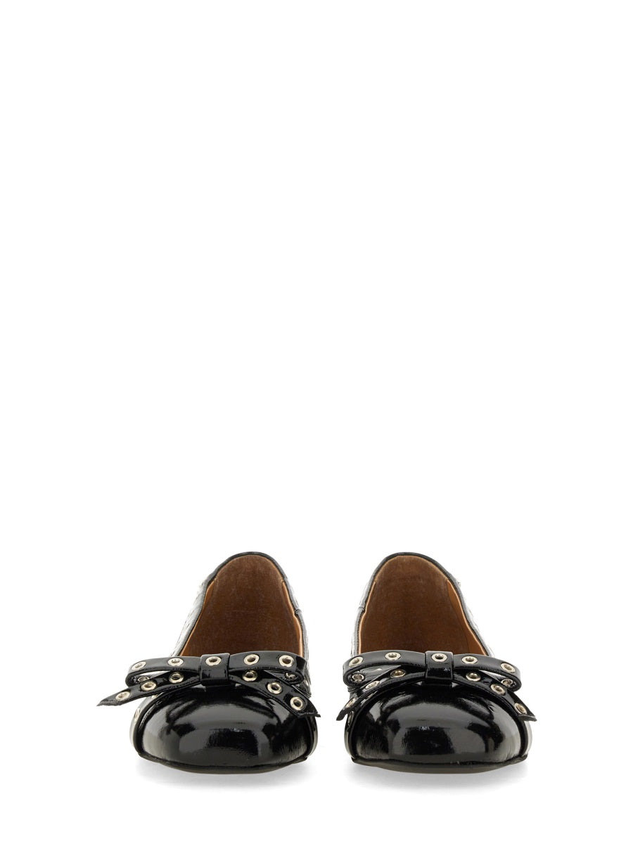 Ganni Women Ballerina With Bow - 4