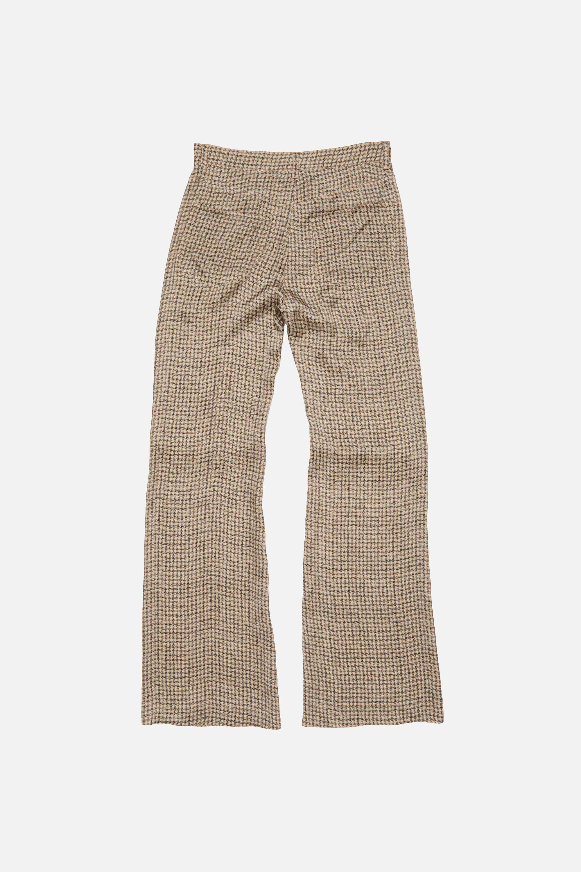 Check tailored trousers - Beige - 7