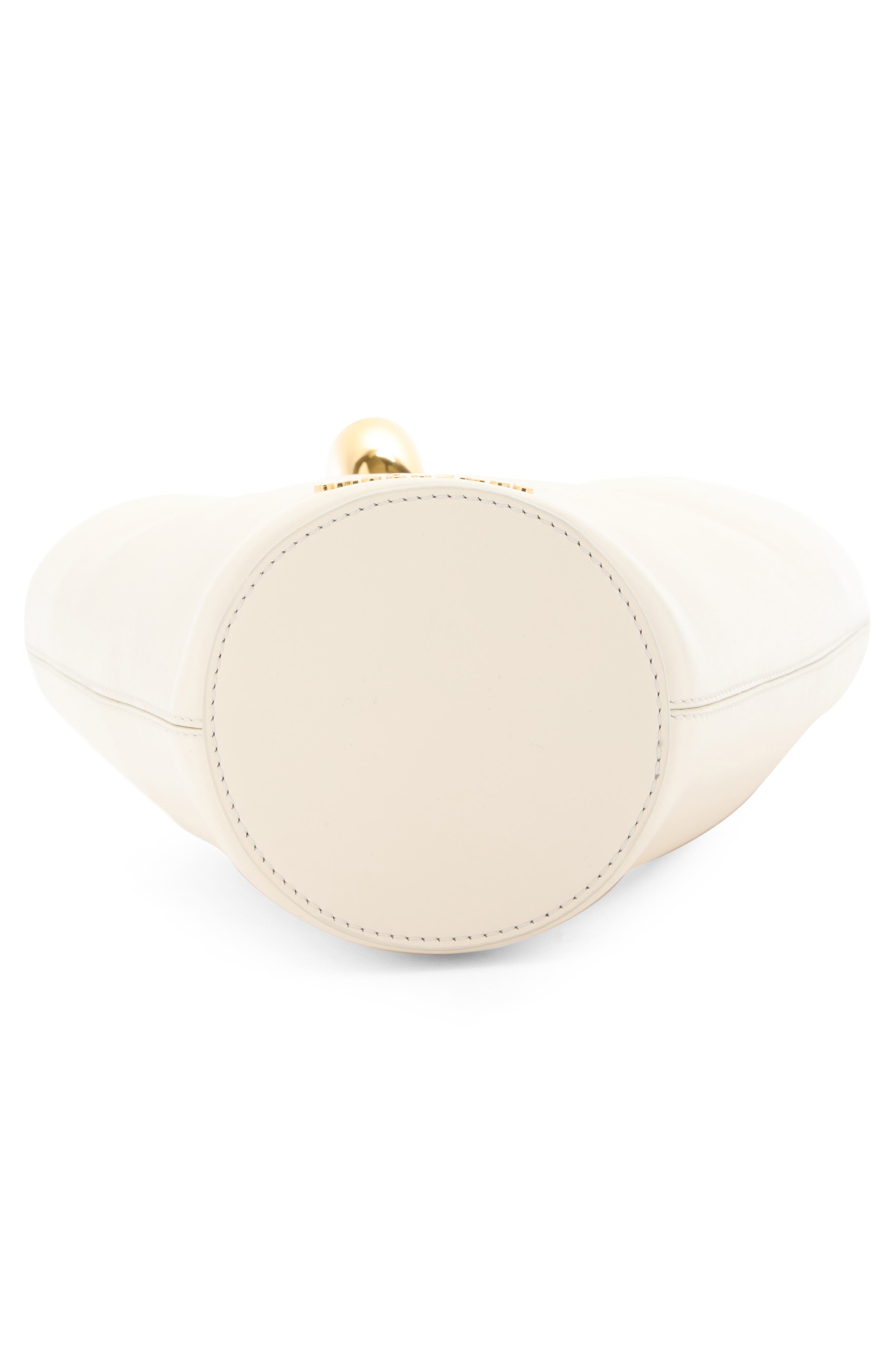 Jacquemus Le Petit Bambola Leather Bucket Bag in Light Ivory at Nordstrom - 5