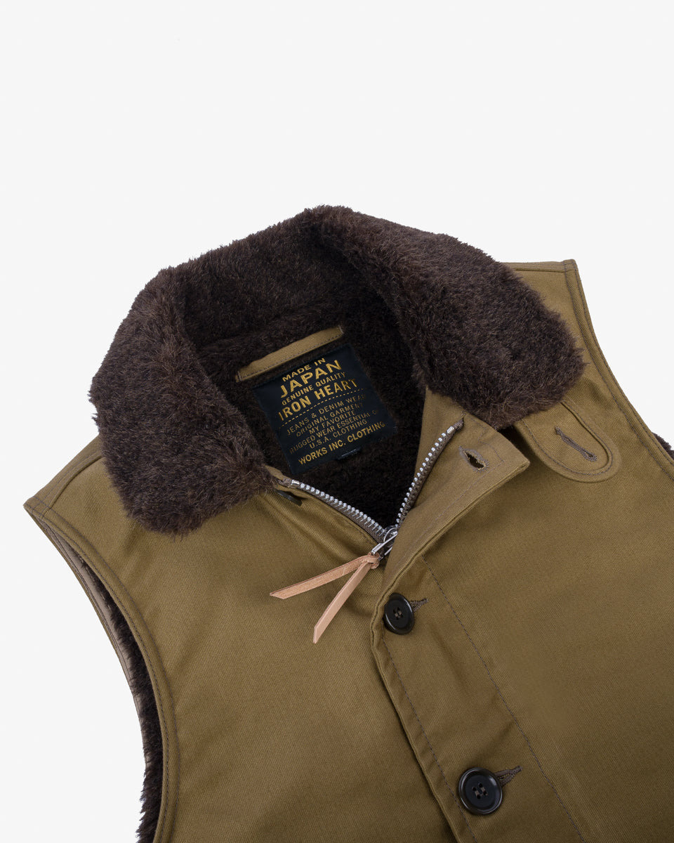 IHV-46-KHA Whipcord N1 Deck Vest - Khaki - 7