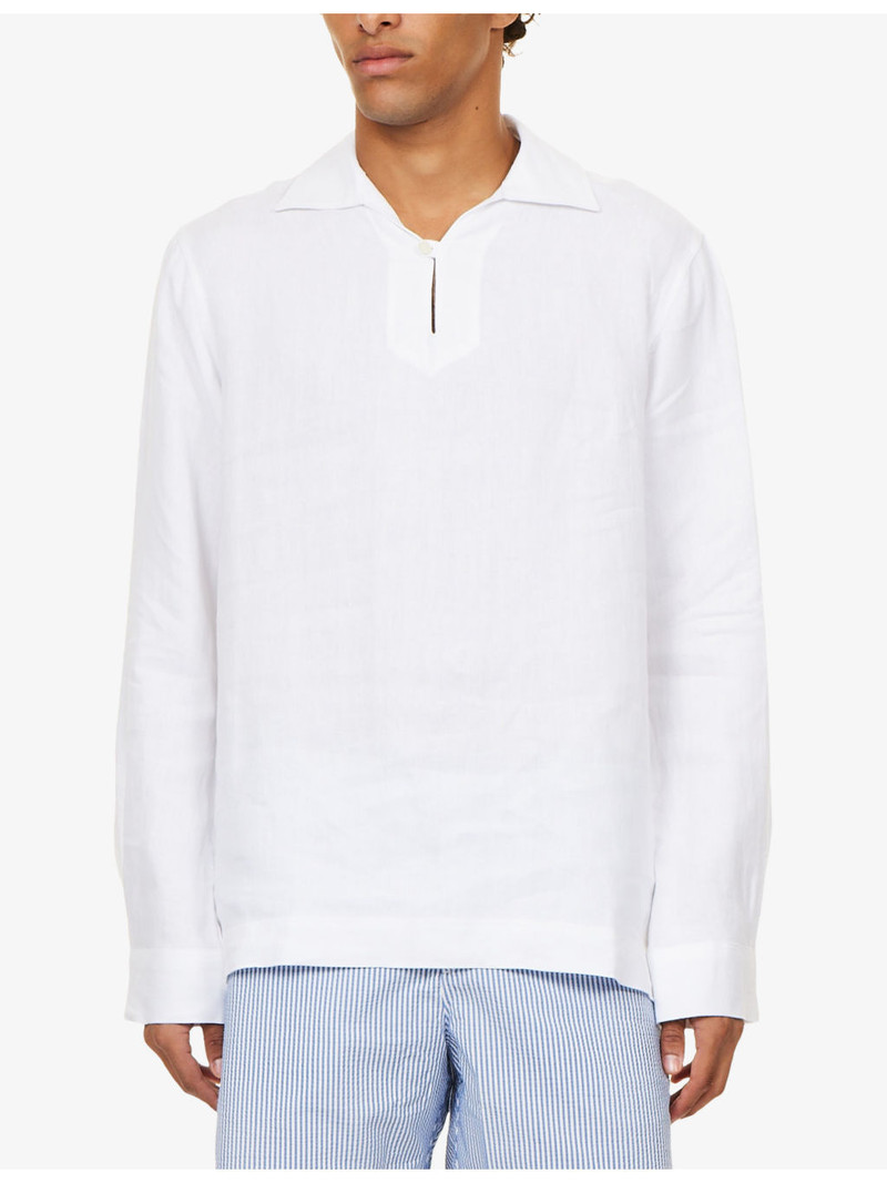 Vincent Long-Sleeve Linen Shirt 3