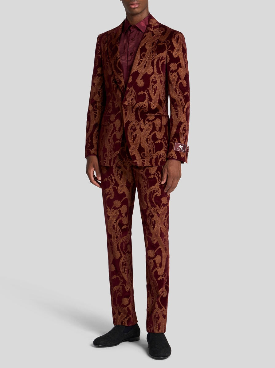 SINGLE-BREASTED PAISLEY BLAZER - 3
