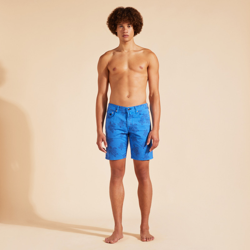Vilebrequin Men Bermuda Shorts Resin Print Ronde des Tortues outlook