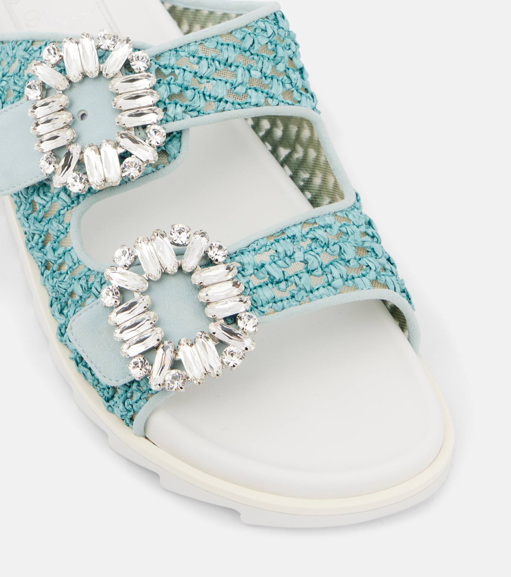 Slidy Viv' crystal-embellished sandals - 5
