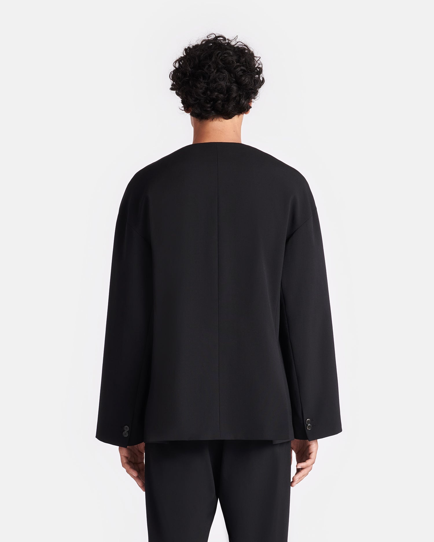 Double-Breasted Twill Suiting Blazer - 2