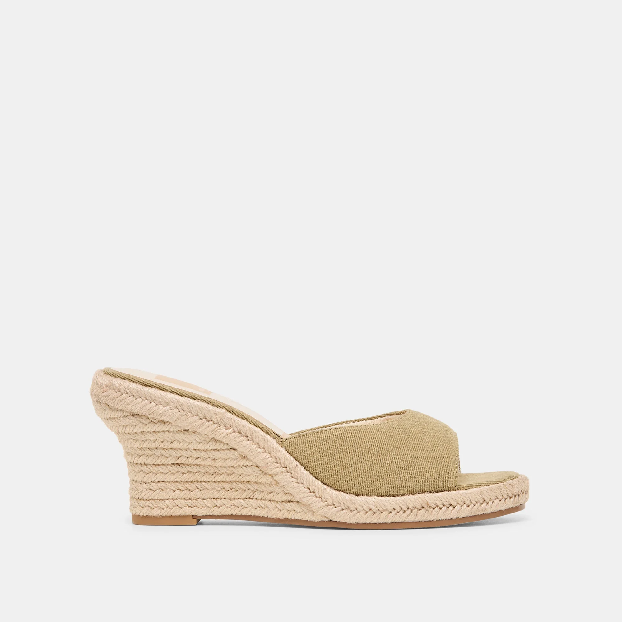VAYA WEDGES KHAKI LINEN - 1