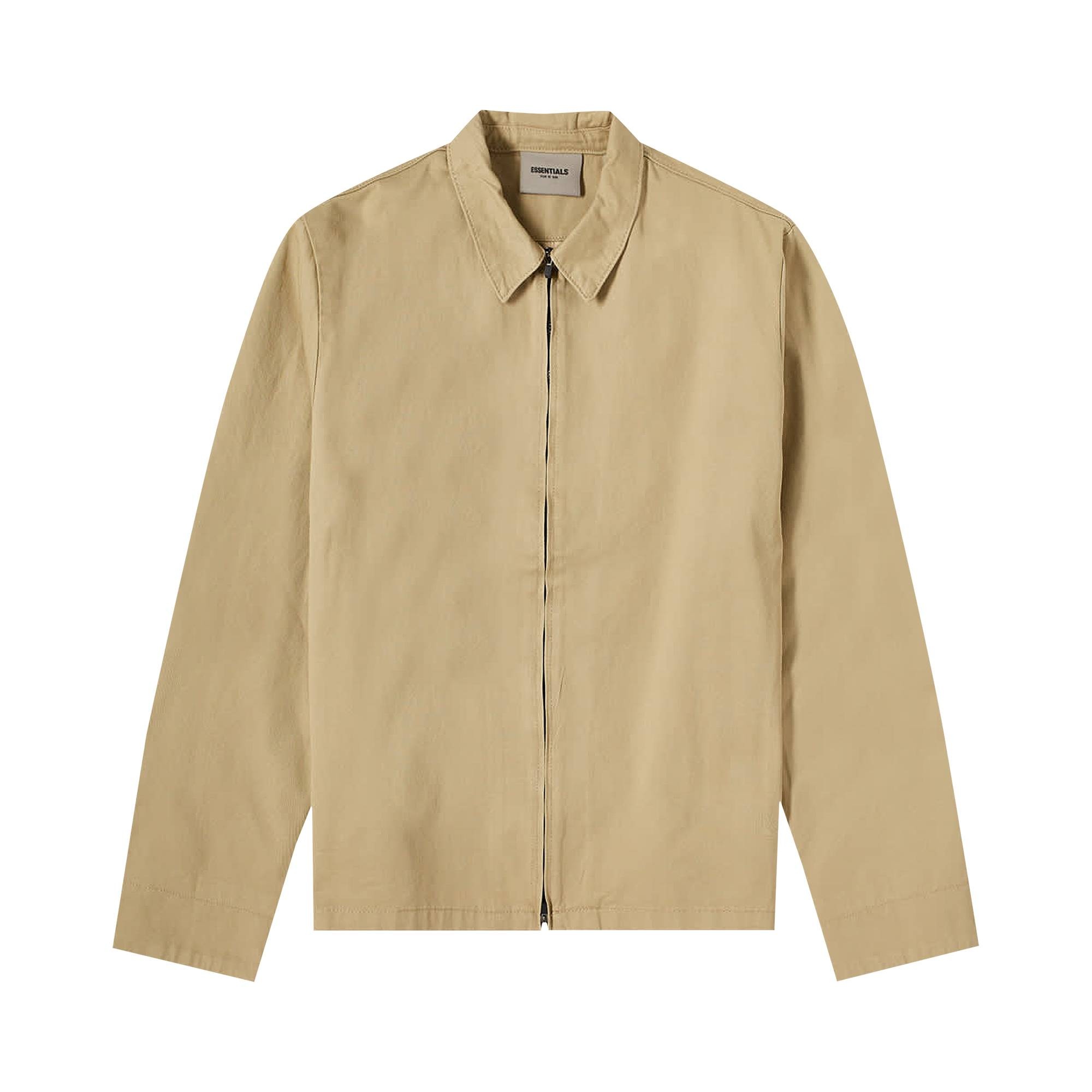 Fear of God Essentials Twill Jacket 'Khaki' - 1