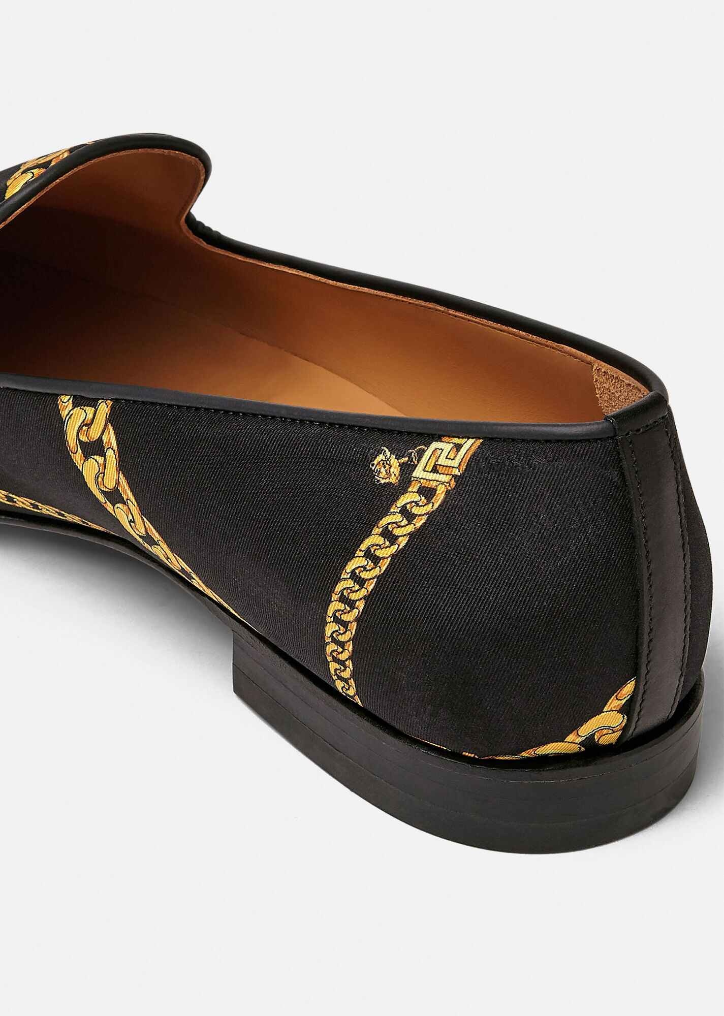 La Greca Chain Print Slippers - 3