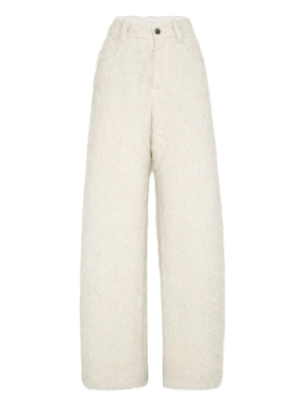 faux-fur trousers - 1