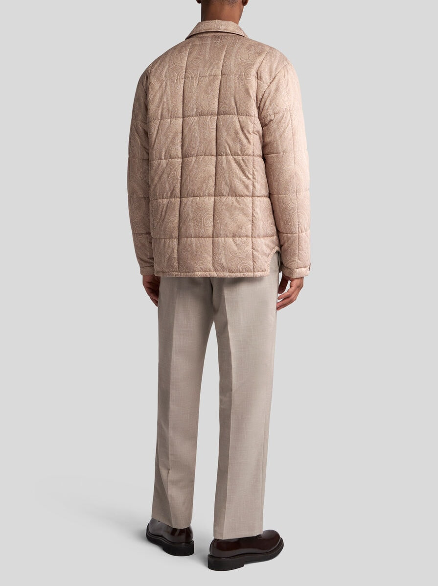 QUILTED OVERSHIRT IN GROSGRAIN - 4