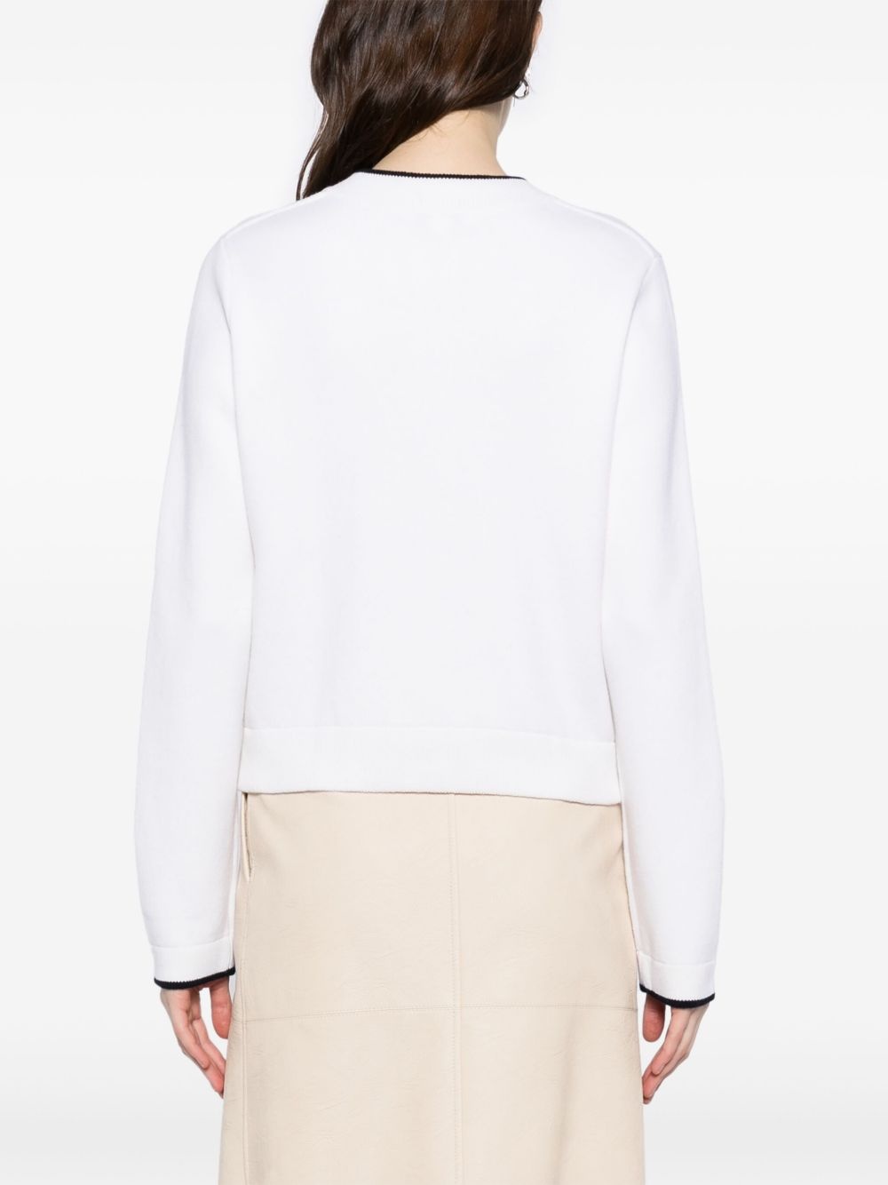 crew-neck cardigan - 3
