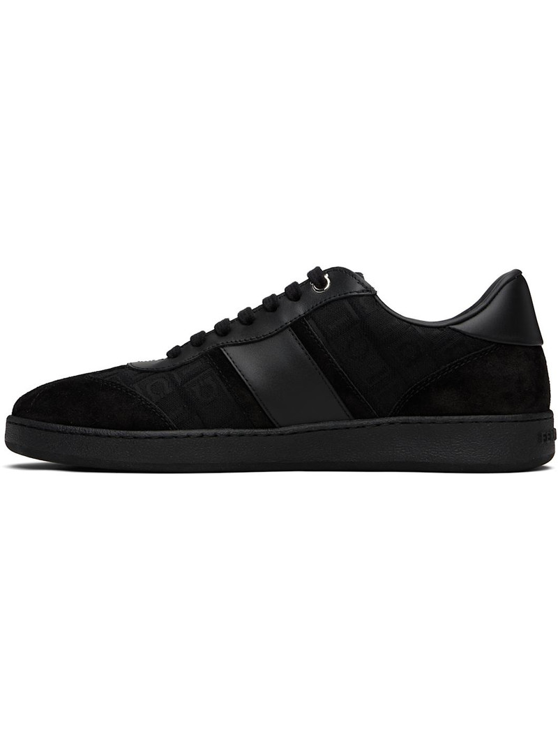 FERRAGAMO Black Signature Low-Top Sneakers outlook