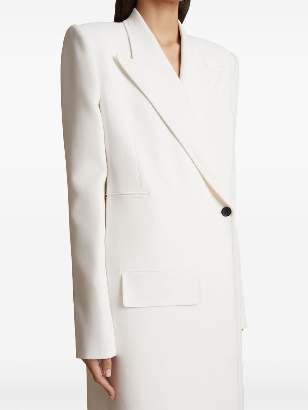 Cobble double-breasted long coat - 5