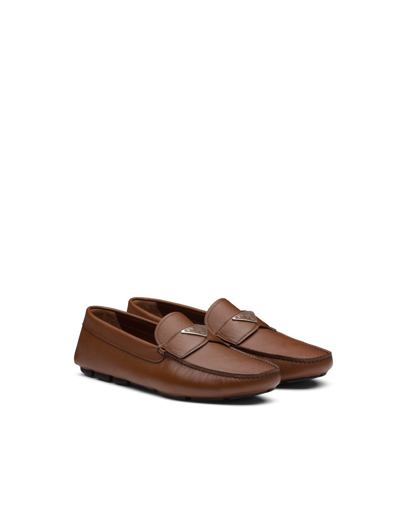 Prada Saffiano leather loafers outlook