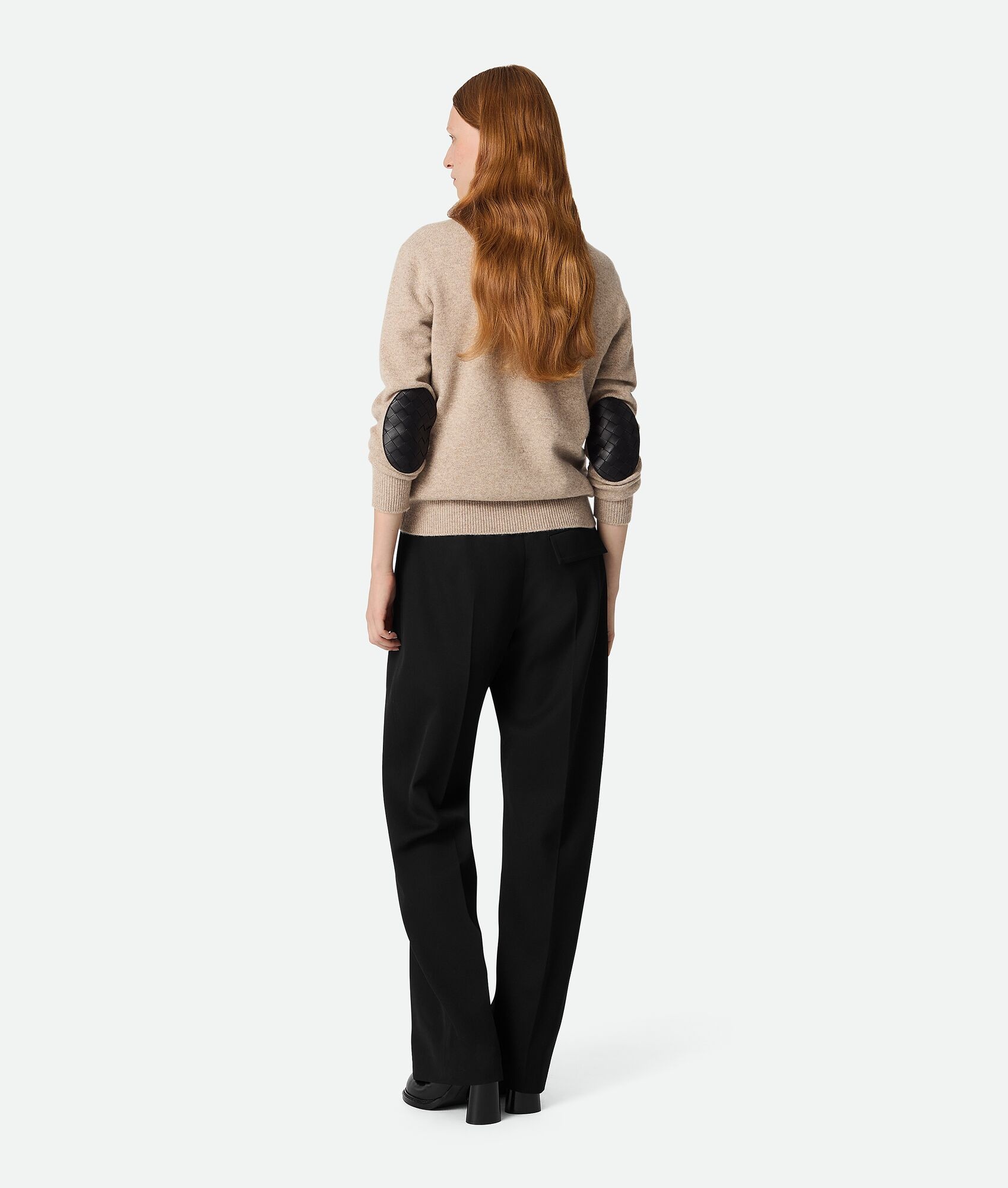 Wool Twill Wide Leg Trousers - 3
