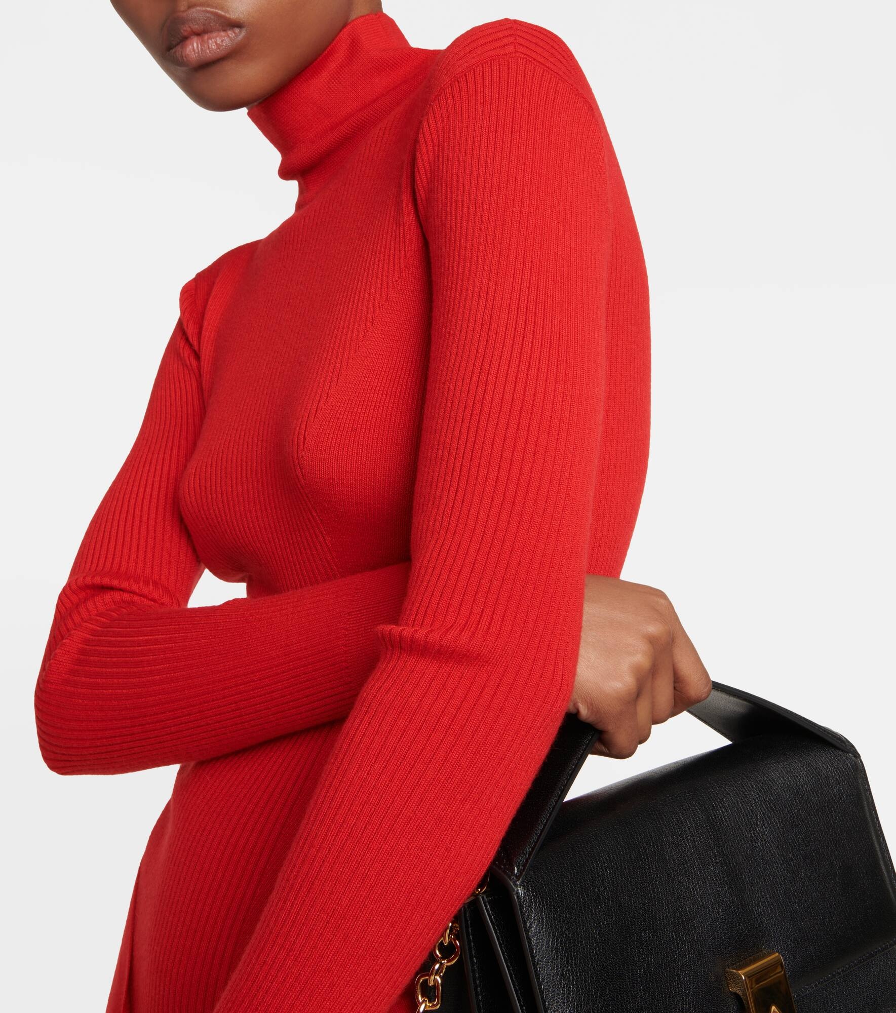 Cashmere and silk midi dress - 4