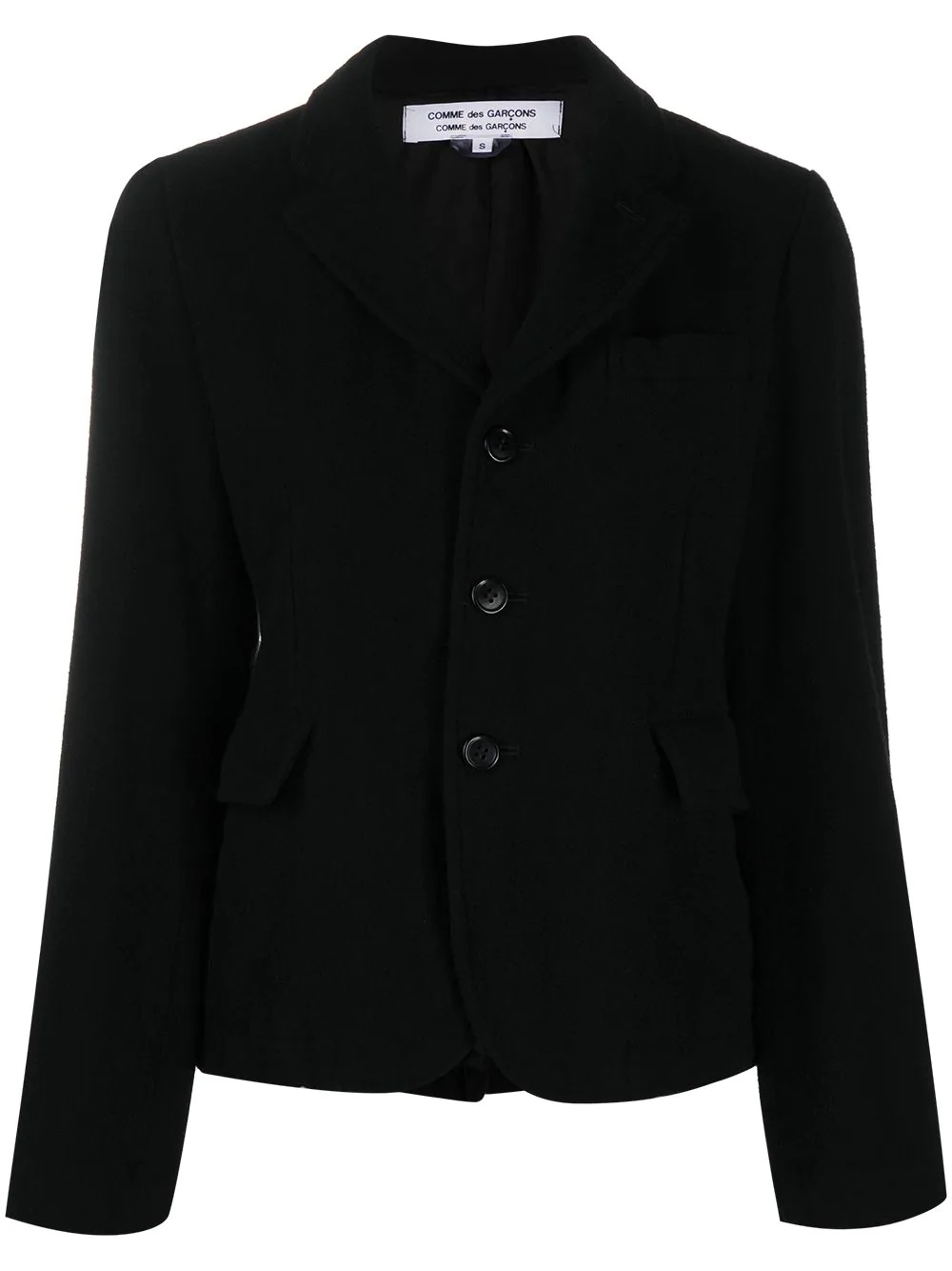 fitted long-sleeved jacket - 1