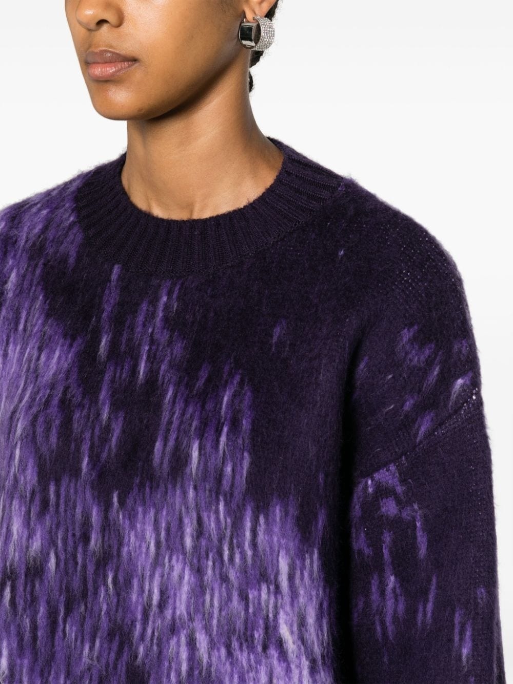 Rundie gradient-effect virgin wool blend jumper - 5