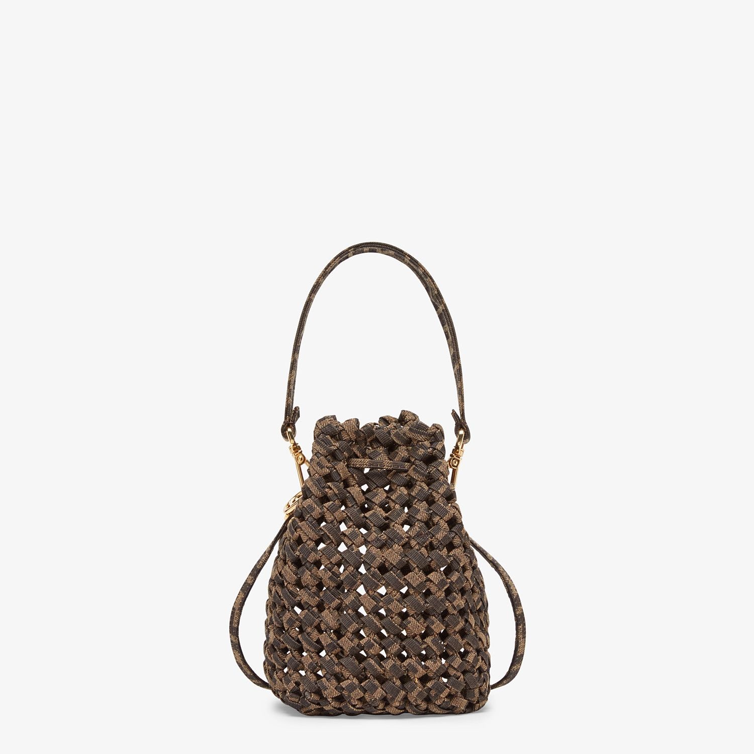 Jacquard fabric interlace mini-bag - 4