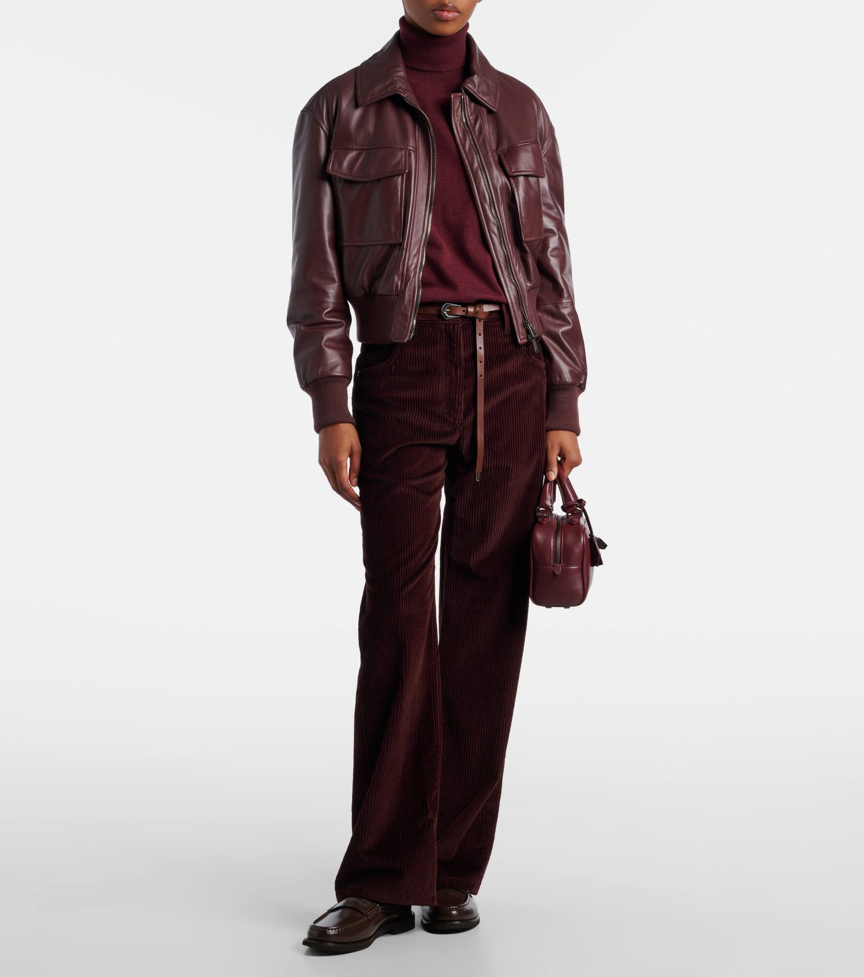 Monili corduroy straight pants - 2