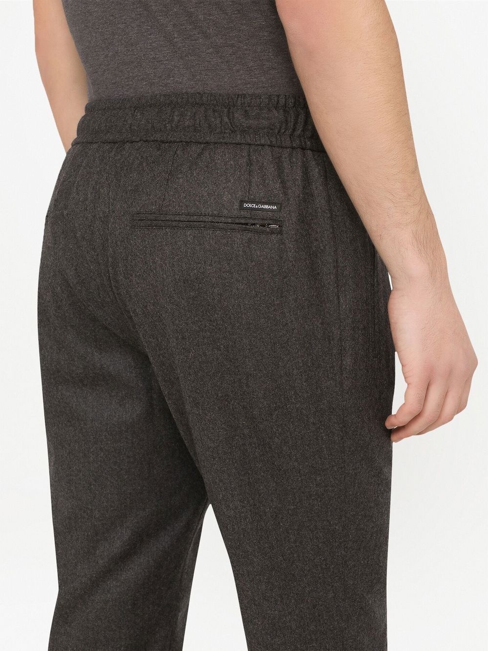 cropped drawstring trousers - 5