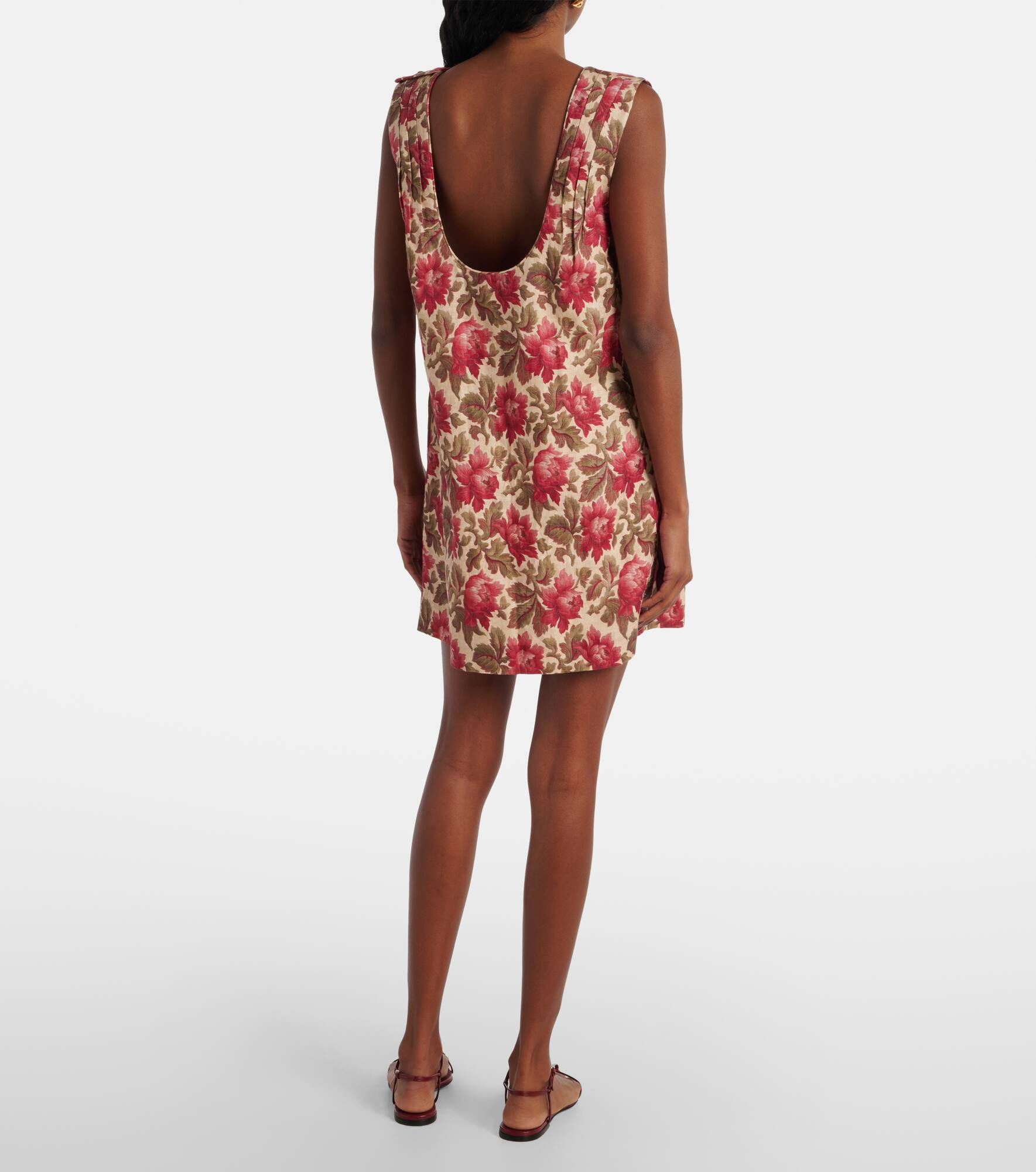 Rosalie floral linen shift dress - 3