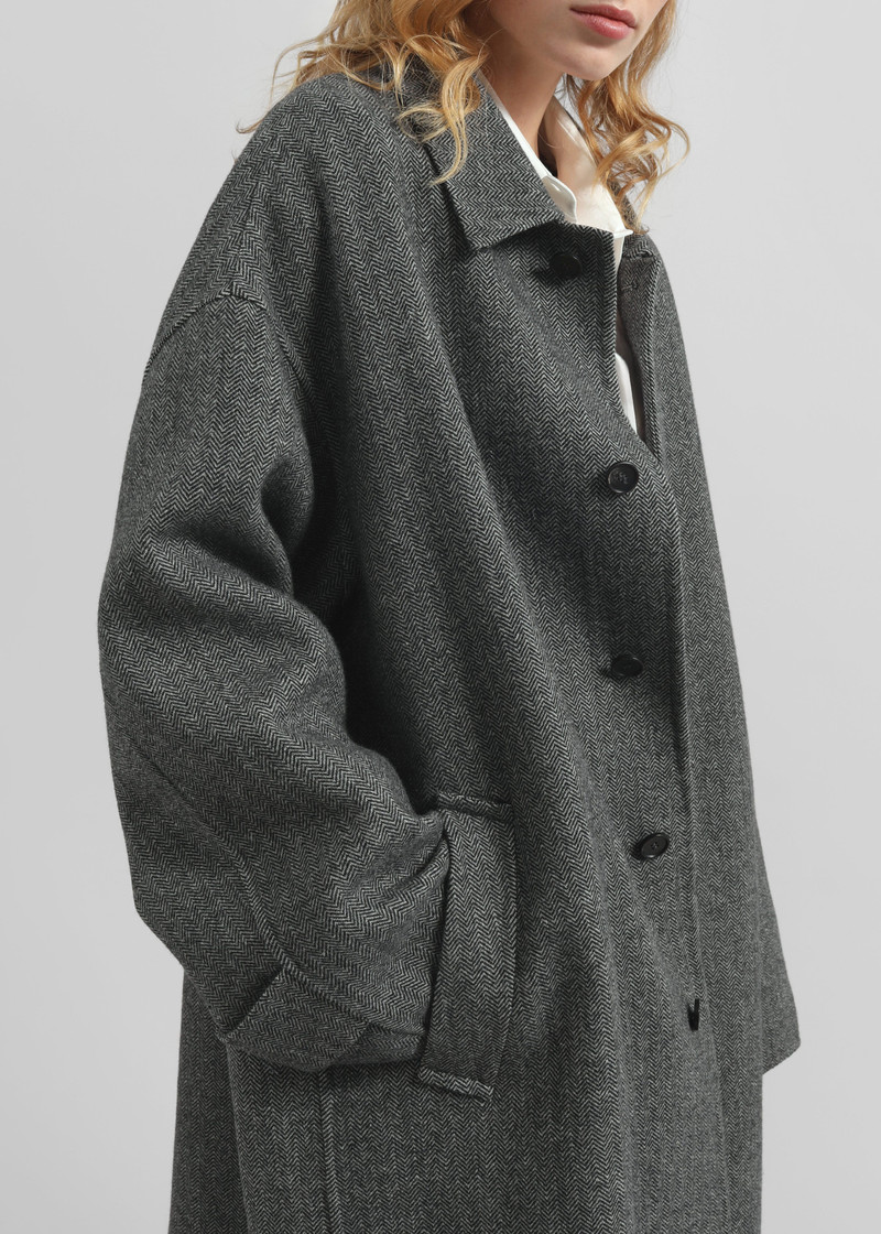 Knole Wool Coat - Grey 3
