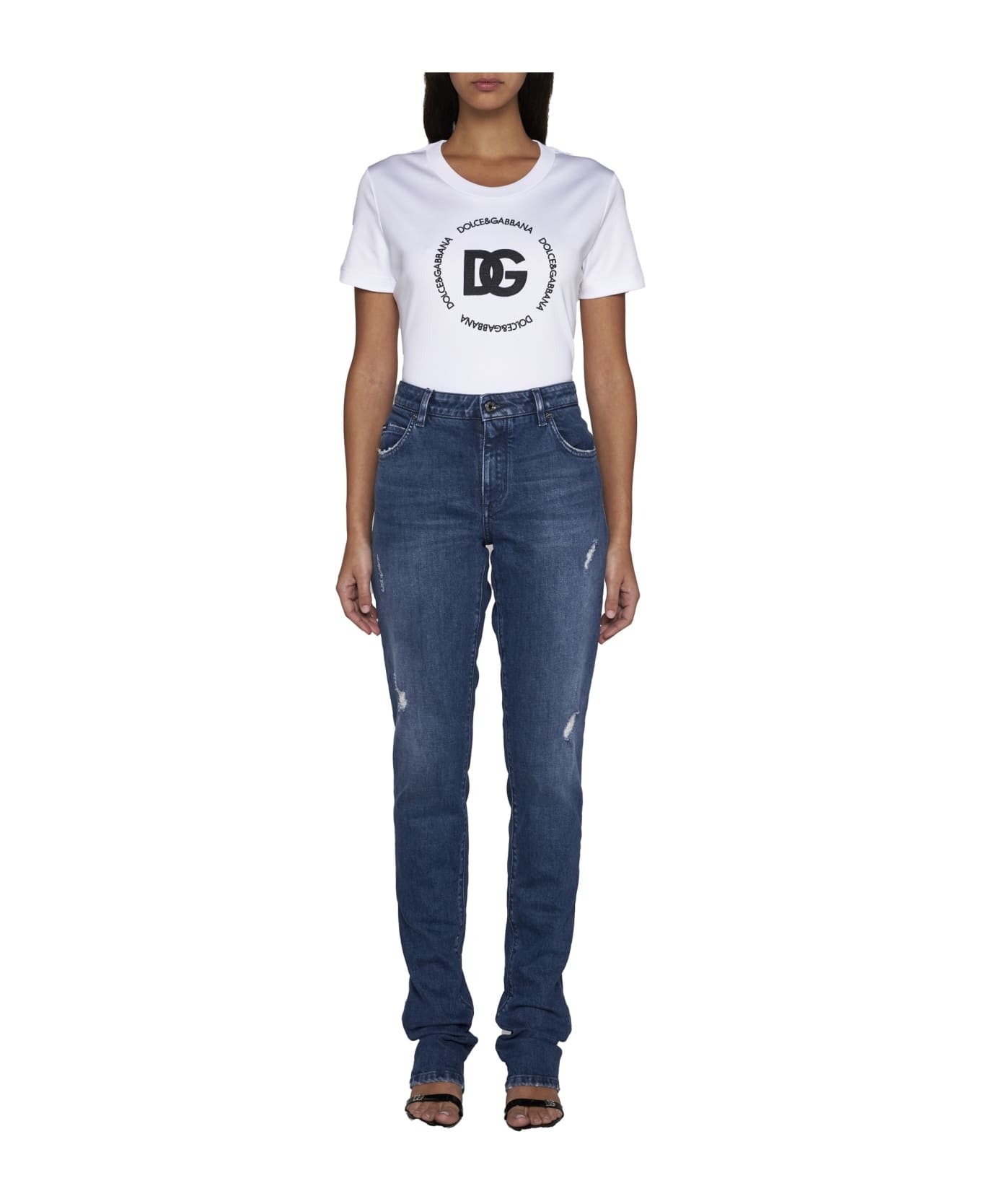 Cotton T-shirt With Dg Logo - 2