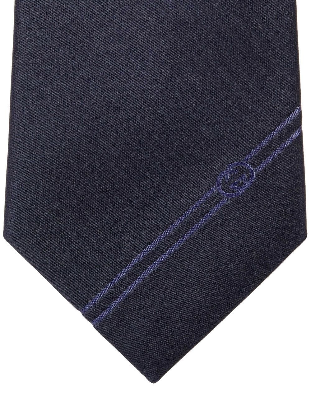 Interlocking G silk tie - 2