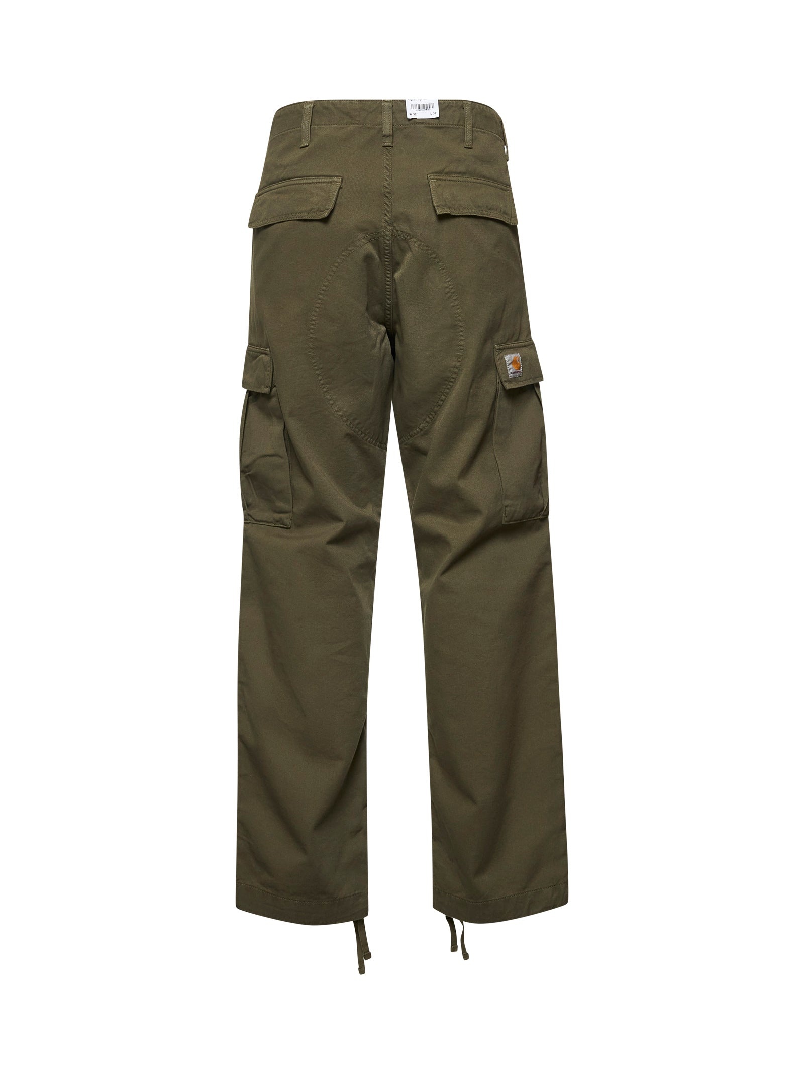Green twill Regular Cargo pants - 2