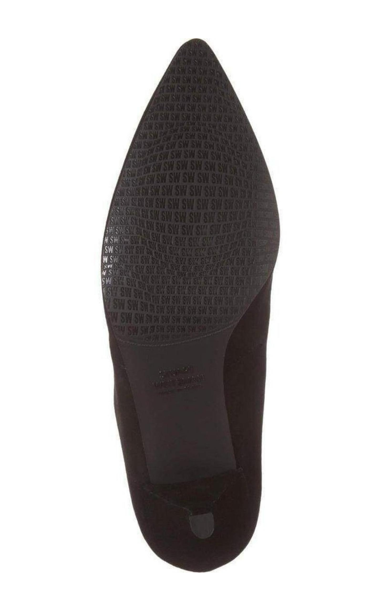 Cling Black Suede Sock Booties - 6