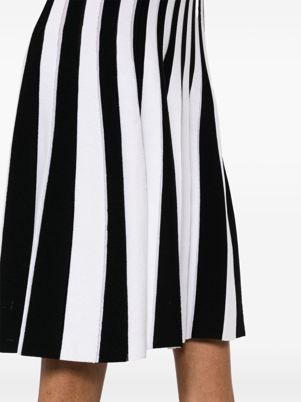 striped knitted midi skirt - 5