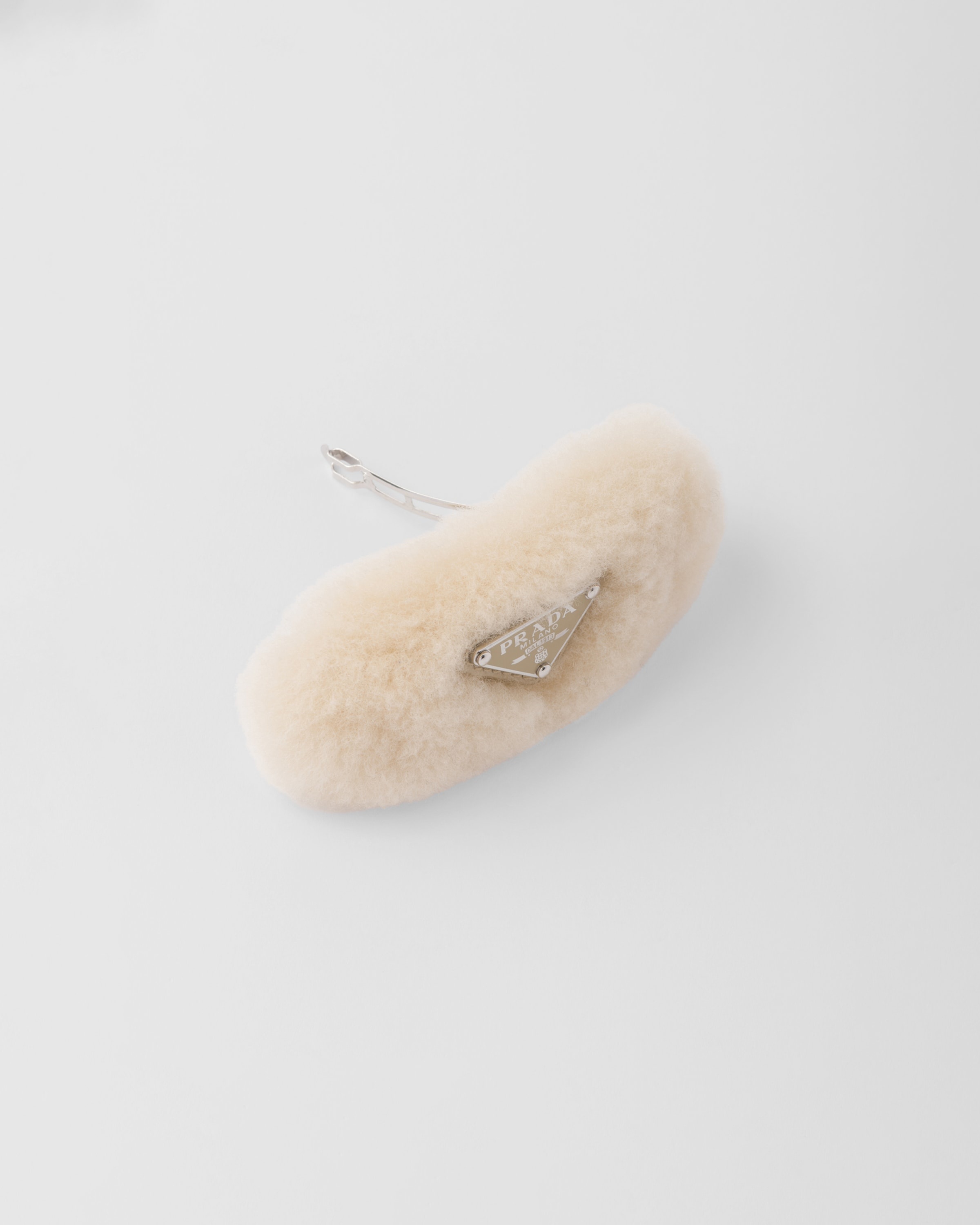 Shearling hair clip - 3