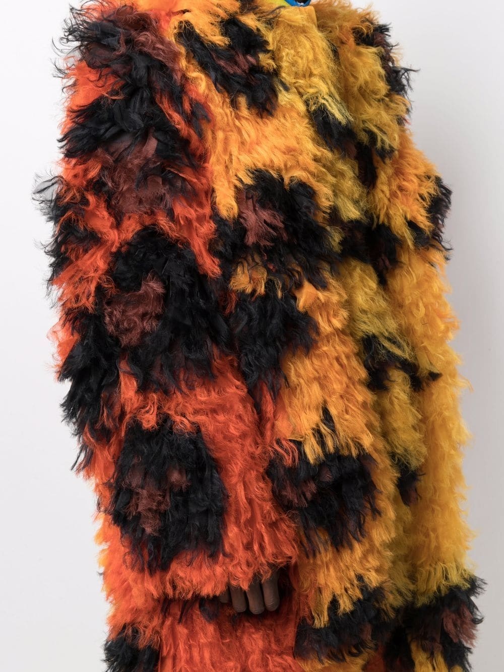 leopard faux-fur coat - 5