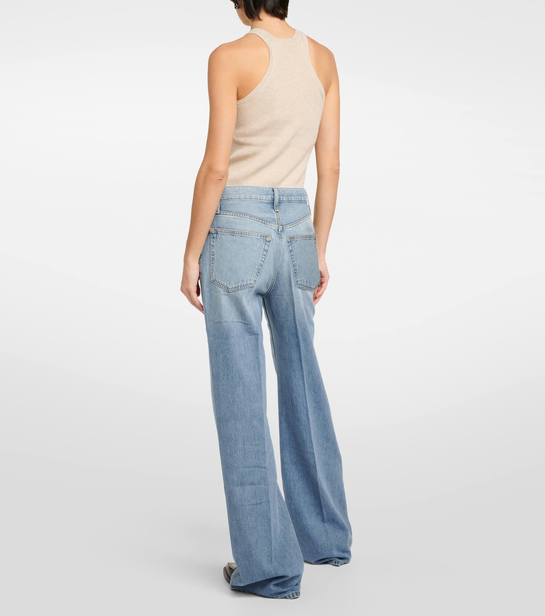 ’70s high-rise wide-leg jeans - 3