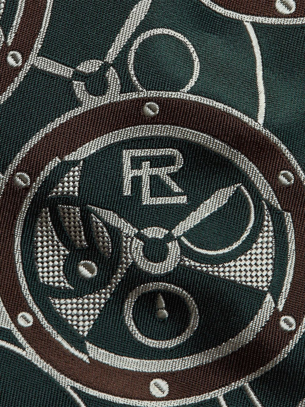 logo-jacquard tie - 3