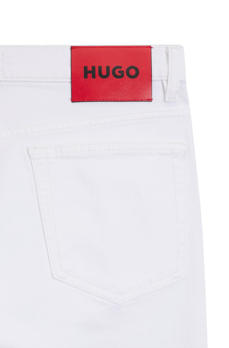 HUGO WHITE SLIM-FIT JEANS IN STRETCH DENIM outlook