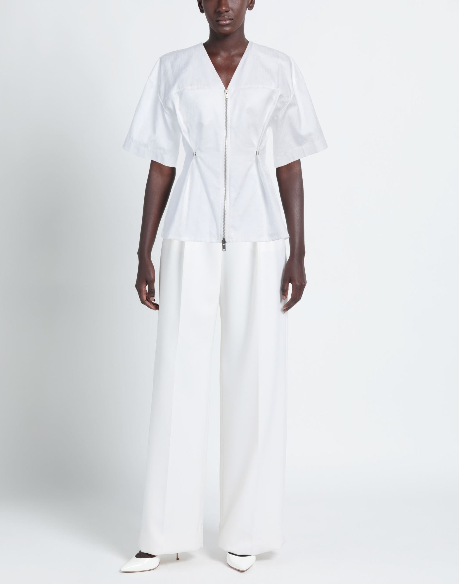 White Women's Patterned Shirts & Blouses - 2