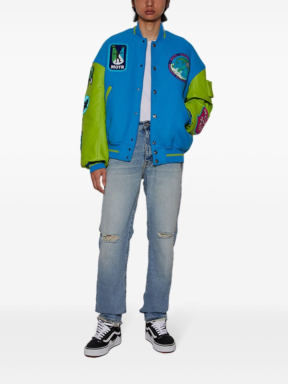 Varsity 1 logo-embroidered jacket - 2